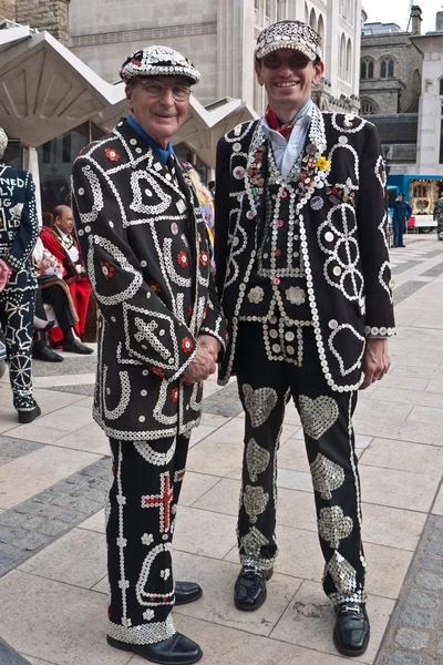 Pearly Kings and Queens Harvest Festival, Guildhall London — Stock Photo, Image