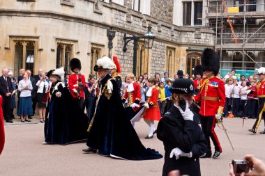 Kraliçe Elizabeth ve Prens philip windsor Castle
