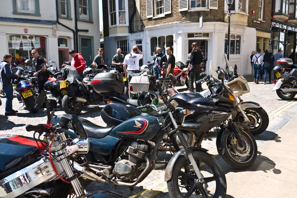 Hundreds of Bikers arrive in Margate for the annual Margate Meltdown event. — Stock Photo, Image