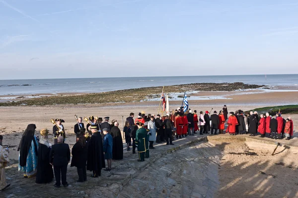 MARGATE, UK-ENERO 12: Alcaldes y dignatarios desfilan en la ceremonia anual de Bendición de los Mares en Margate — Foto de Stock