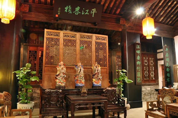 Indoor of Chinese architecture — Stock Photo, Image
