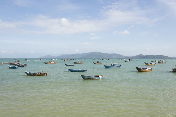 Fishing boats at sea — Stock Photo, Image