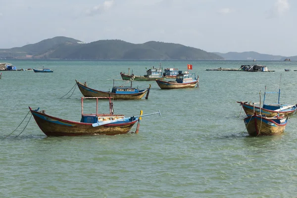 Fishing boats at sea — Stock Photo, Image