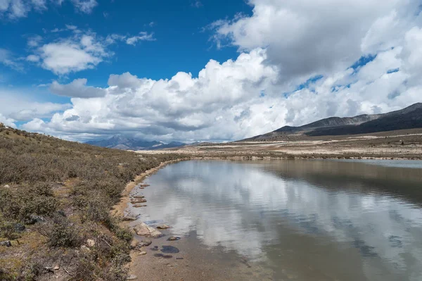 Paisagem Natural Das Montanhas Lagos Planalto Qinghai Tibete — Fotografia de Stock