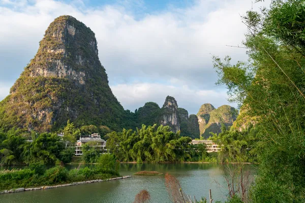 Het Natuurlijke Landschap Van Yangshuo Guilin China — Stockfoto