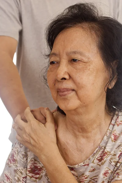 Asyalı yaşlı kadın