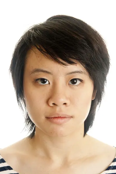 Closeup of a young asian woman — Stock Photo, Image