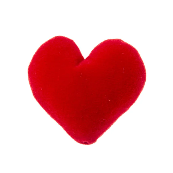 Cuscino cuore rosso Foto Stock Royalty Free