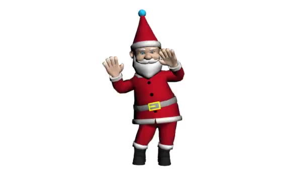 Vánoční Santa Claus Dancing Santa Claus Vánoční Animace Santův Tanec — Stock video