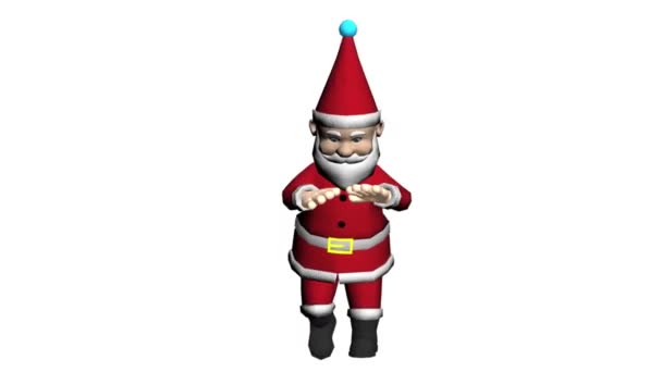 Χριστούγεννα Santa Claus Χορός Άγιος Βασίλης Χριστούγεννα Animation Άγιος Βασίλης — Αρχείο Βίντεο