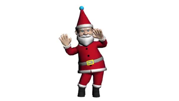 Christmas Santa Claus Dancing Santa Claus Christmas Animation Santa Dancing — Stock Video