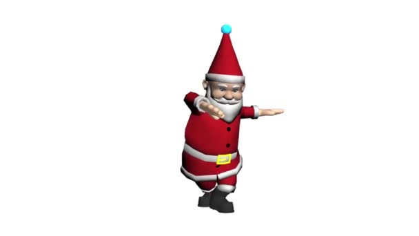 Natale Santa Claus Dancing Babbo Natale Animazione Natale Babbo Natale — Video Stock