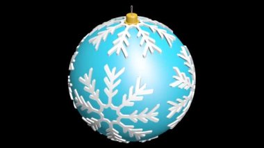 Noel ağacı topları 3 boyutlu animasyon. Mutlu Noeller için dekorasyon. Mutlu Noel animasyonları. Yeni Yıl 2022
