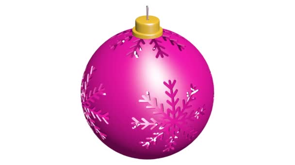 Christmas Tree Balls Animation Decoration Merry Christmas Merry Christmas Animation — Stock Video