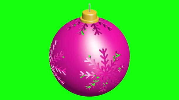 Bolas Árbol Navidad Animación Decoración Para Feliz Navidad Feliz Animación — Vídeo de stock