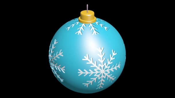 Vánoční Stromeček Koule Animace Dekorace Veselé Vánoce Veselé Vánoční Animace — Stock video