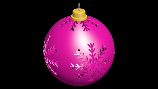 Christmas Tree Balls Animation Decoration Merry Christmas Merry Christmas Animation — Stock Video