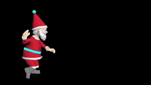 Animação Papai Noel Árvore Natal Animação Desenhos Animados Feliz Natal — Vídeo de Stock