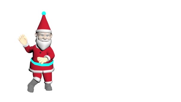 Santa Claus Animation Christmas Tree Merry Christmas Cartoon Animation Animated — Stock Video