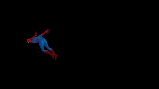 Spider Man Spider Verse Animation Movement Different Points View Spider — Video Stock