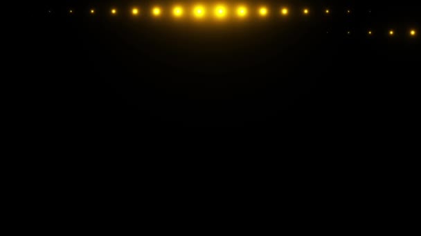 Lichter Blinken Animation Die Geloopten Animationen Mit Glühen Und Linseneffekten — Stockvideo