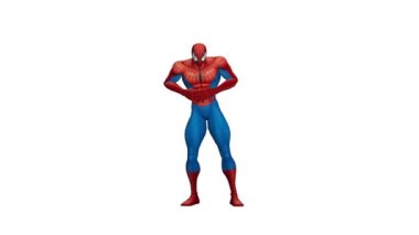 Dancing Spider-Man. 3D animation of Spider-Man. The amazing dancing.