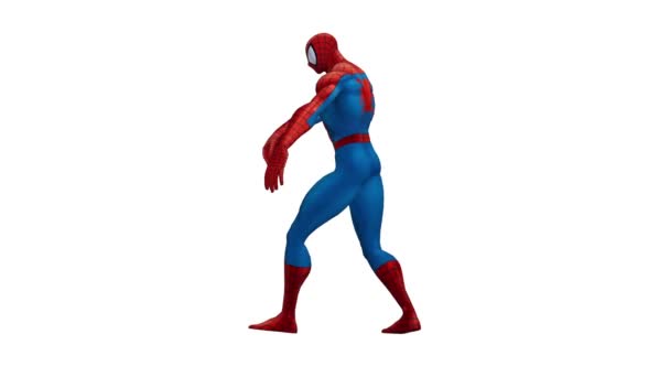 Tańczący Spider Man Animacja Spider Mana Wspaniały Taniec — Wideo stockowe