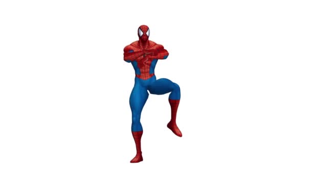 Spider Man Danzante Animazione Spider Man Danza Incredibile — Video Stock