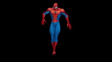 Dancing Spider-Man. 3D animation of Spider-Man. The amazing dancing.