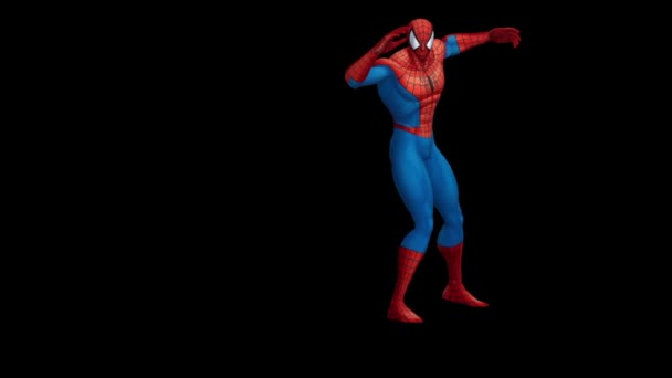 Dancing Spider Man Animation Spider Man Amazing Dancing — Vídeo de Stock