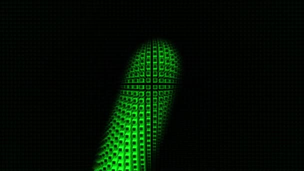 Increíble Animación Cubos Neón Animación Cubos Iluminación Deformación Mágica Del — Vídeos de Stock