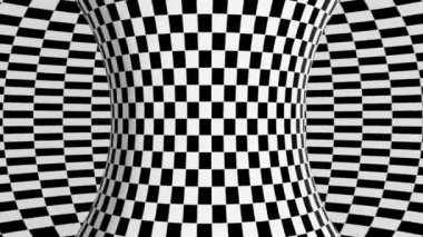Soyut geometrik optik illüzyon videosu. Üç boyutlu izometrik animasyon. 3 boyutlu Geometrik Tasarım. Geometrik izometrik desen.