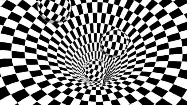 Vidéo Abstraite Illusion Optique Géométrique Animation Isométrique Géométrique Conception Géométrique — Video