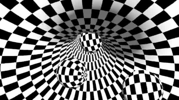 Vidéo Abstraite Illusion Optique Géométrique Animation Isométrique Géométrique Conception Géométrique — Video