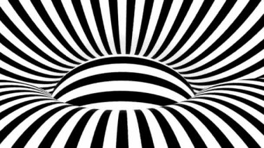 Soyut geometrik optik illüzyon videosu. Üç boyutlu izometrik animasyon. 3B Geometrik Tasarım.