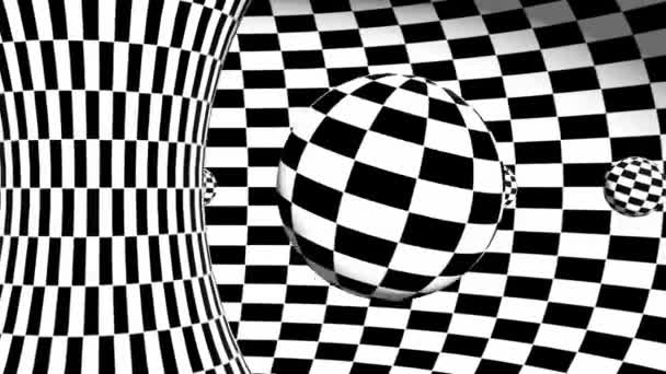 Abstraktes Video Geometrischer Optischer Täuschung Geometrische Isometrische Animation Geometrisches Design — Stockvideo