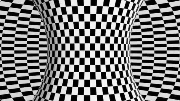 Абстрактне Геометричне Відео Оптичною Ілюзією Геометрична Ізометрична Анімація Геометричний Дизайн — стокове відео