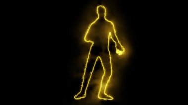 Neon dans görüntüleri, neon muhteşem görseller, gece kulübü dansçıları, disko kulübü neon animasyonu..