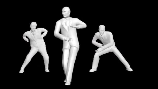 Presidente Ballerino Animazione Danza Super Realistica — Video Stock