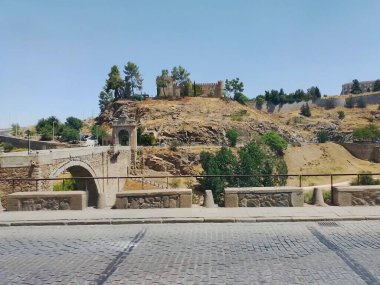 View of the Toledo walls outside the city