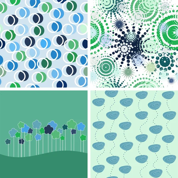 Set of vector abstract backgrounds. — Stock Vector