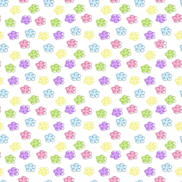 Bébé floral fond sans couture — Image vectorielle