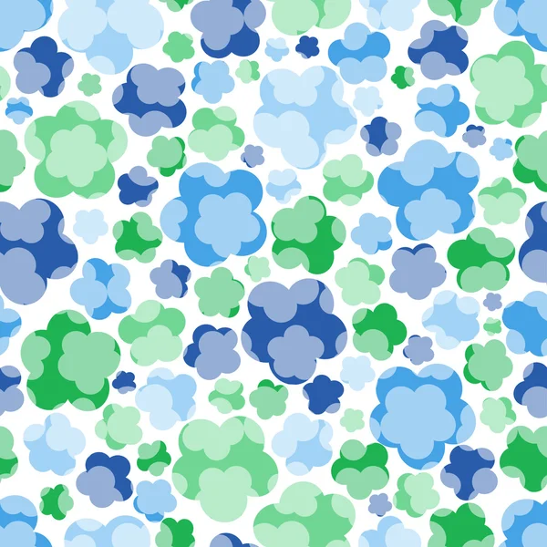 Άνευ ραφής λουλουδάτο μοτίβο μπλε προσφορά — Διανυσματικό Αρχείο
