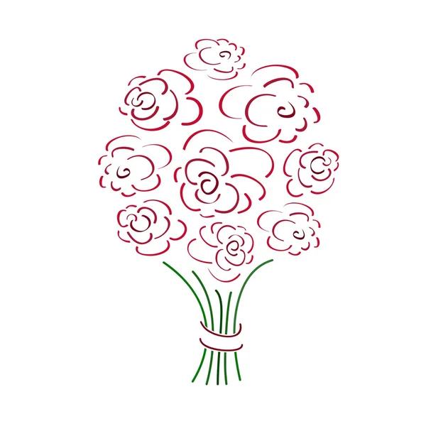 Rose bouquet — Stock Vector