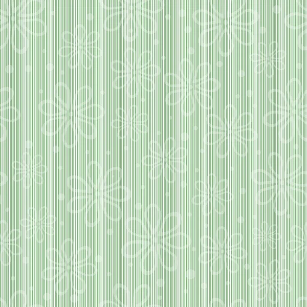 Eenvoudig gestreepte floral patroon, vectorillustratie — Stockvector