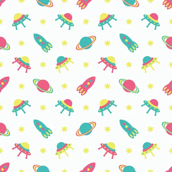 Çocuk cosmos sorunsuz arka plan, vektör çizim