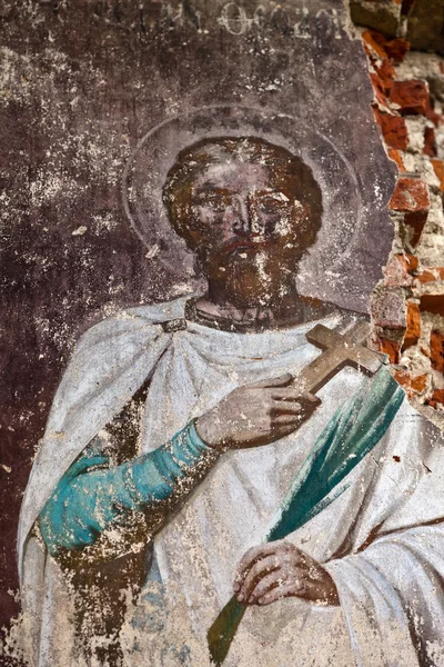 Святий на фресці Ліцензійні Стокові Фото