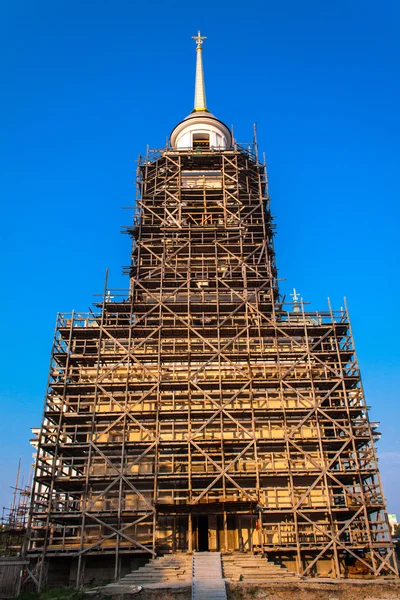 Alexander Nevsky Cathedral in Novotihvinsky monastery. Yekaterinburg. — Stock Photo, Image