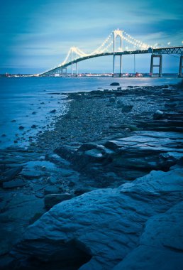 Jamestown köprünün öbür tarafa bay newport, rhode Island
