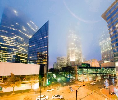 şehir merkezinde, gece Charlotte
